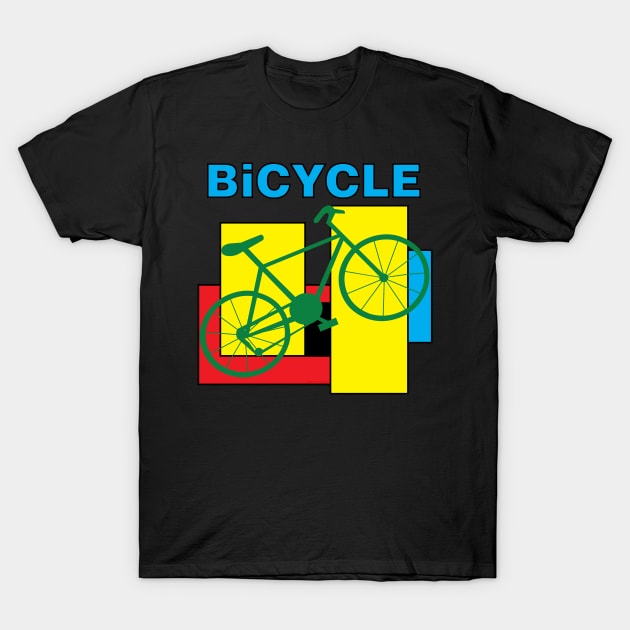 Color Block Bike T-Shirt by Barthol Graphics